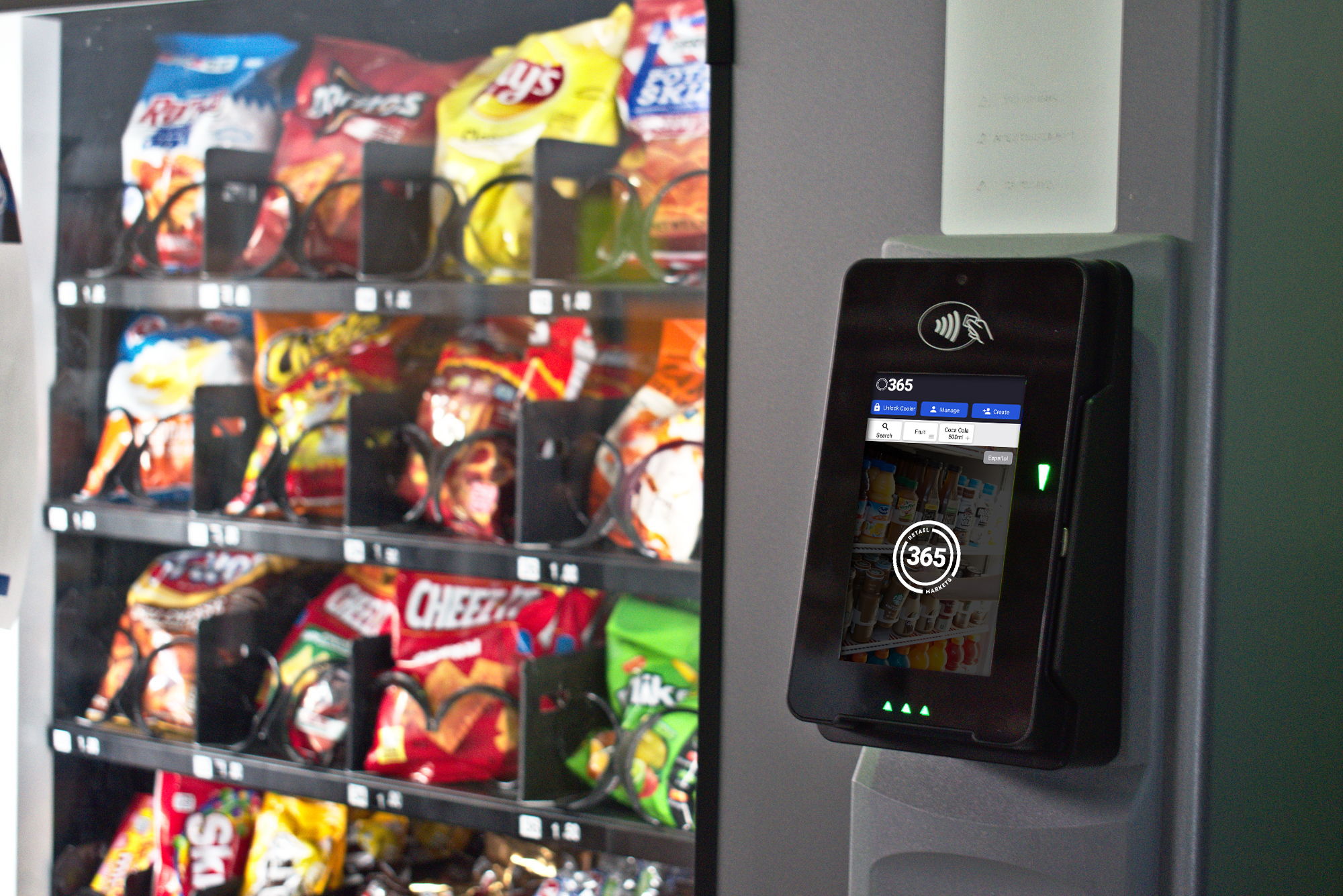 vending services made easy with tap and pay system
